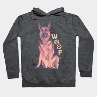 German Shepherd Says Woof Hoodie